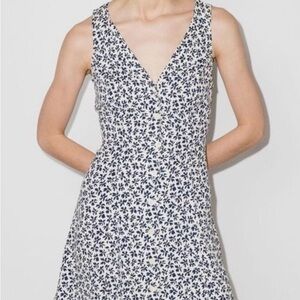 Reformation Rilynn button-front minidress